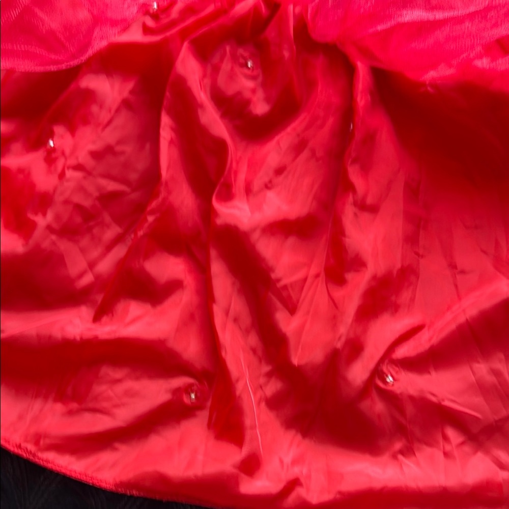 Halloween Costume Red Tulle Tutu Skirt with lights and tail one size - Picture 7 of 17